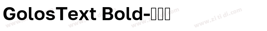 GolosText Bold字体转换